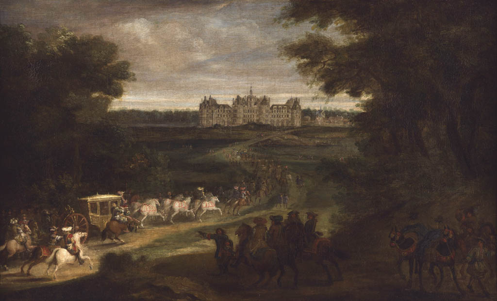 دانلود نقاشی ورود شاه لویی چهاردهم به چمبورد اثر آدام فرانس وان در مولن