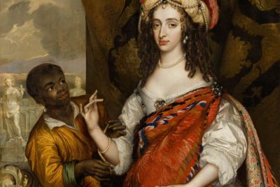 دانلود نقاشی پرتره بعد از مرگ مری اول استوارت (1631-1660) به همراه خدمتکار اثر آدریان هانمان