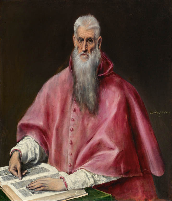 دانلود نقاشی جروم قدیس اثر ال گرکو