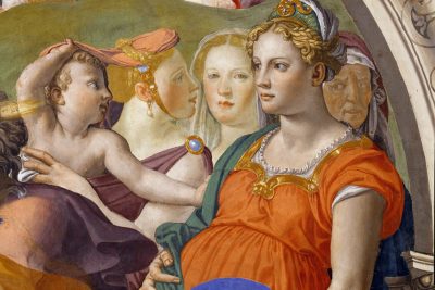 دانلود نقاشی عبور از دریای سرخ اثر برونزینو